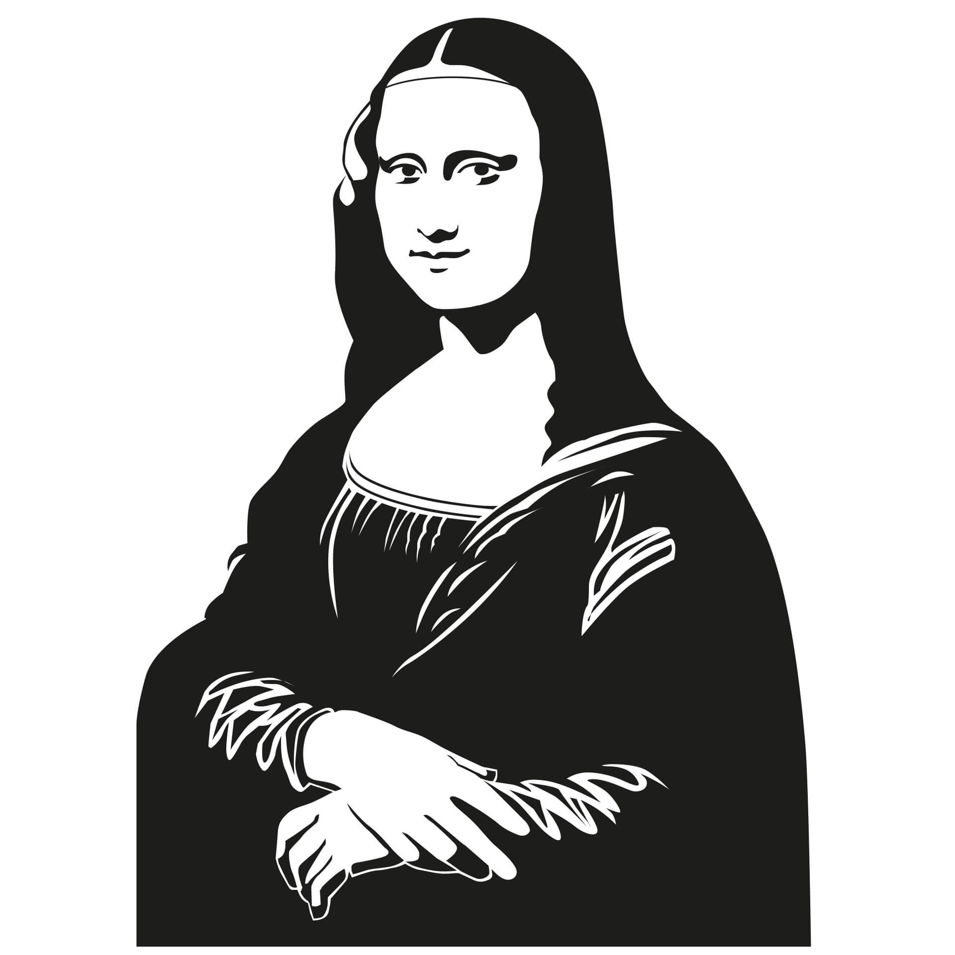 Wallsticker Mona Lisa