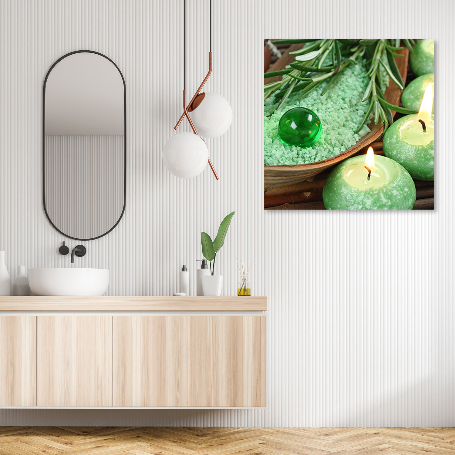 Canvasbillede, Zen spa-lys