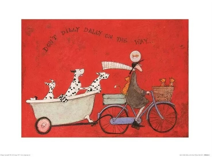 Plakat Sam Toft - Don't Dilly Dallly on the Way kunsttryk, Sam Toft (40 x 30 cm)