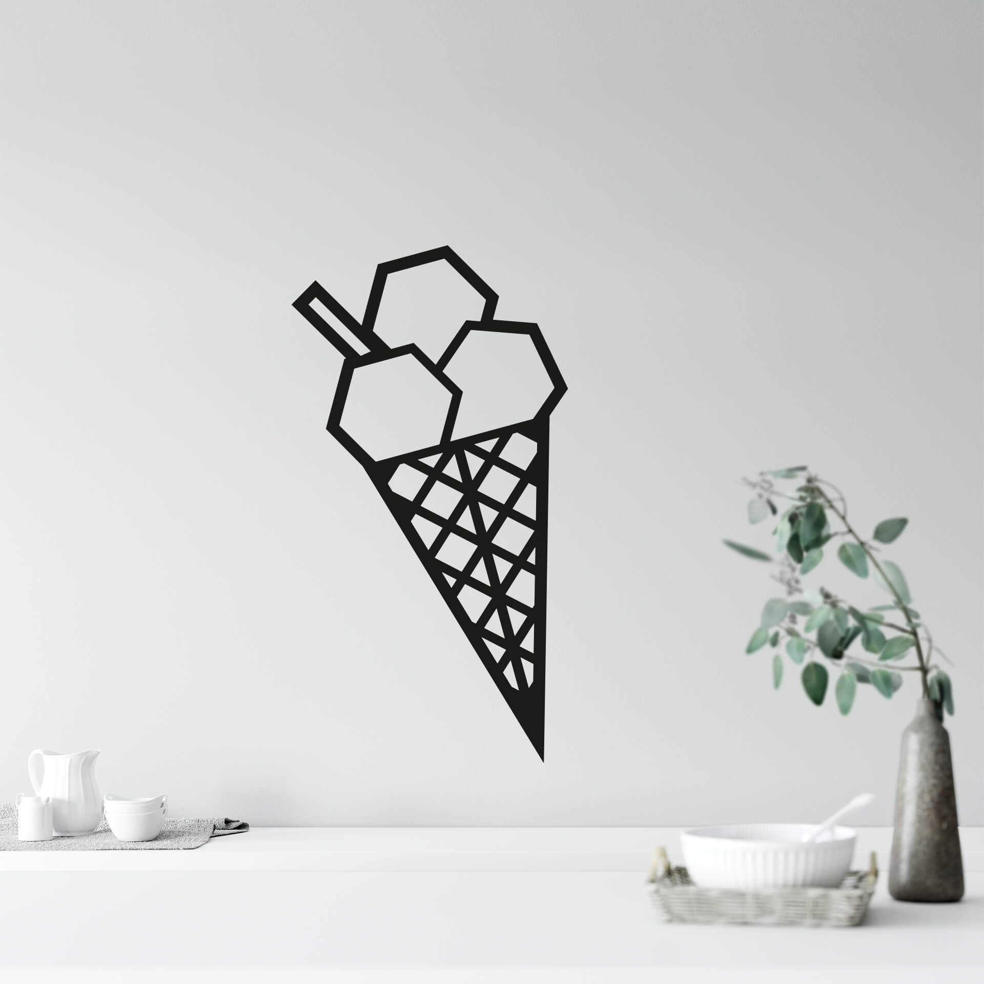 Wandtattoo Origami Eis