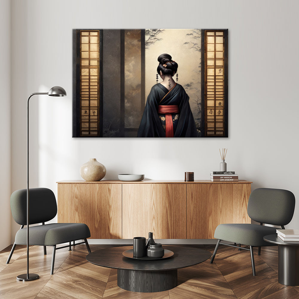 Leinwandbild Japanische Geisha