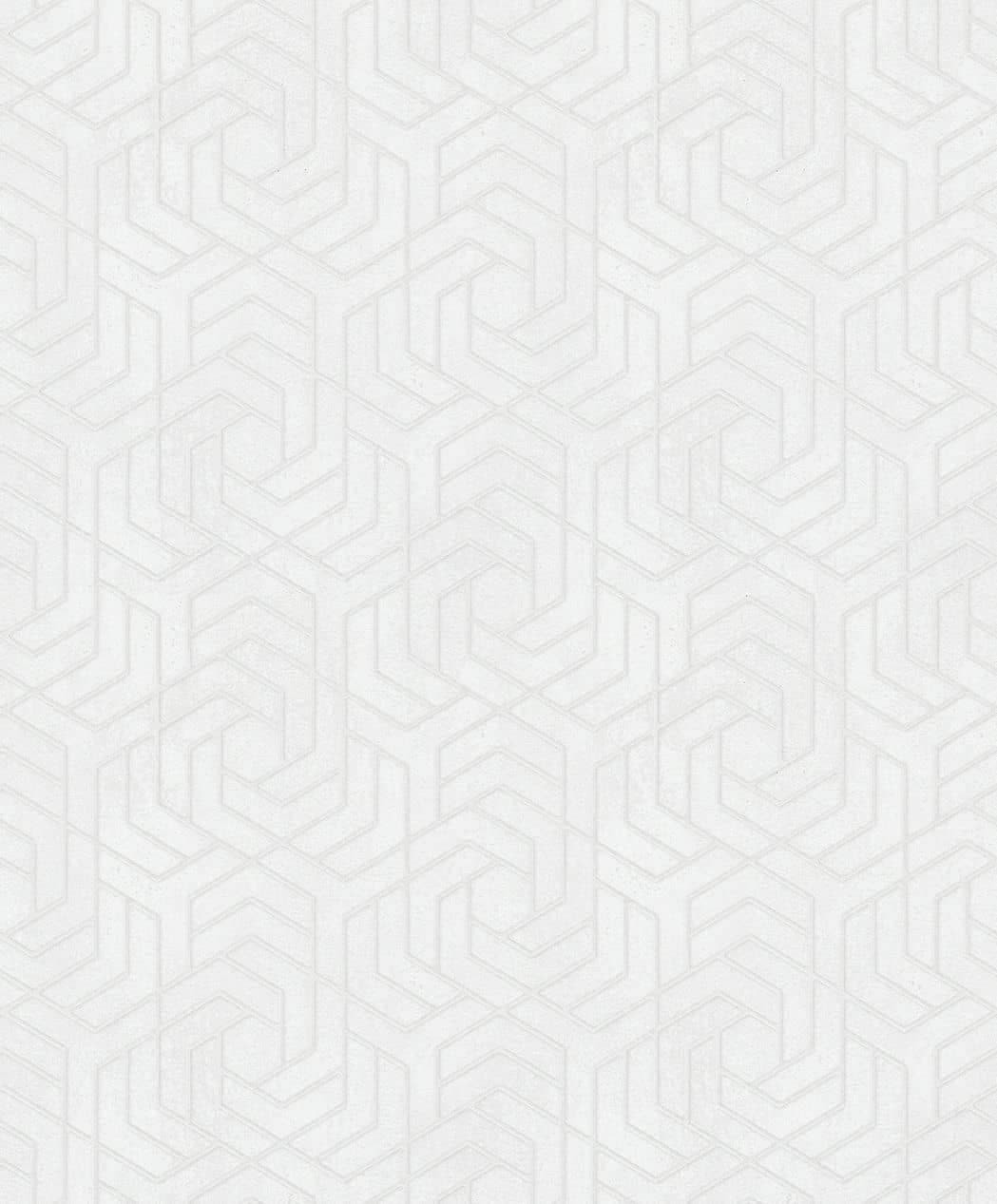 vliesbehang in 3D look grijs grafisch