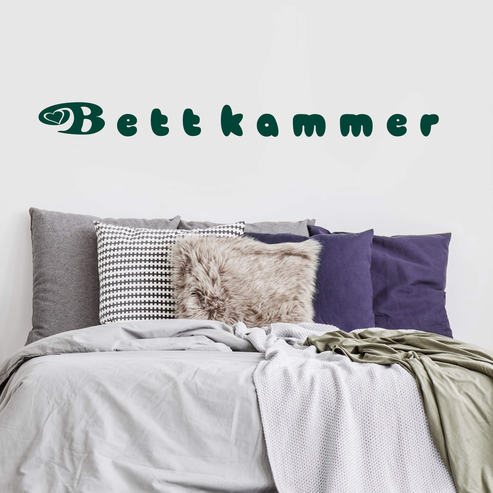 Wandtattoo Bettkammer