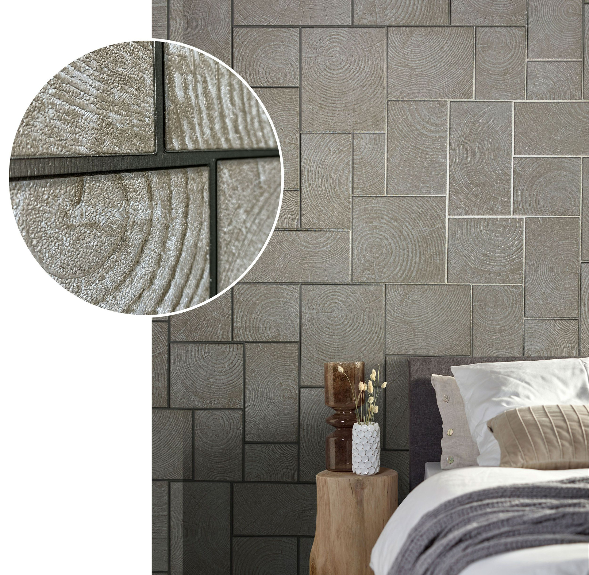 vliesbehang, grafisch behang Natural Opulence in beige