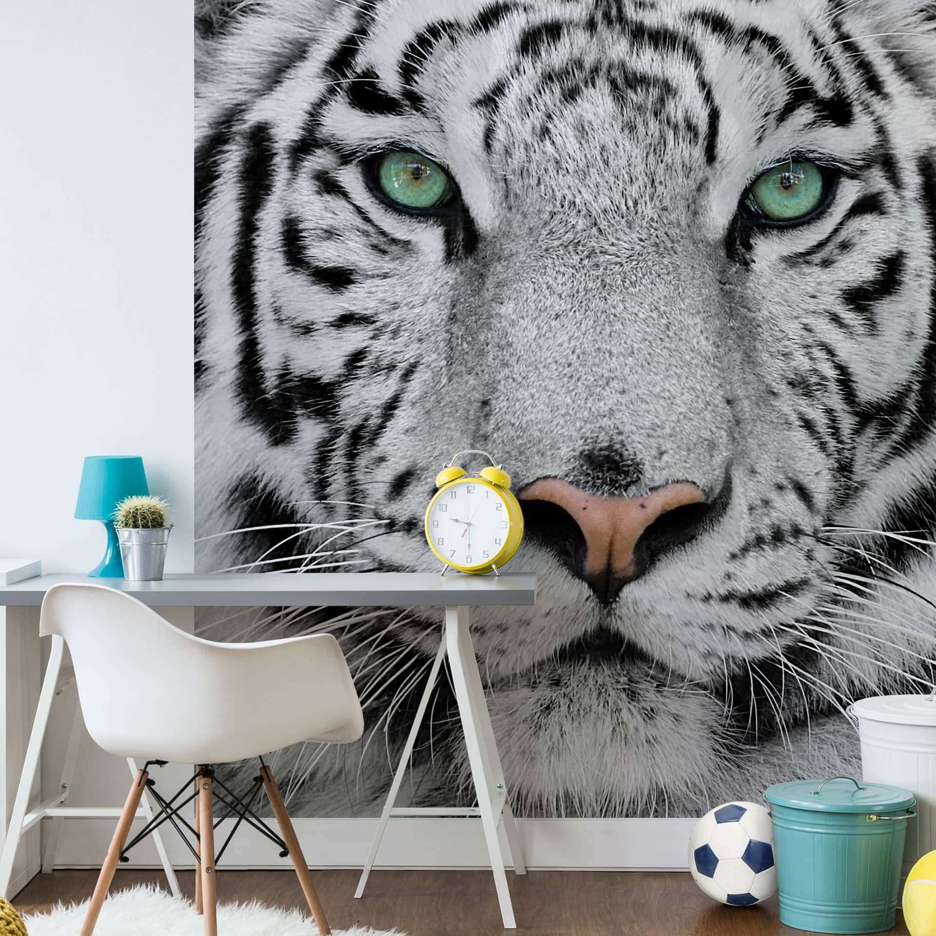 Fotobehang Witte Tijger