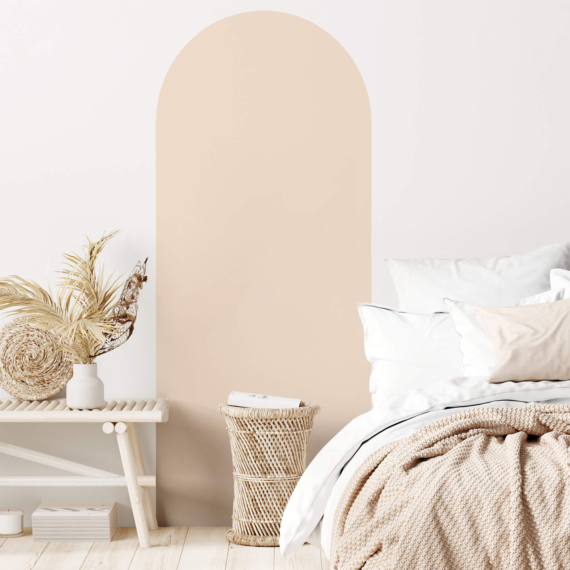 Wallsticker Rundbue smal - sand