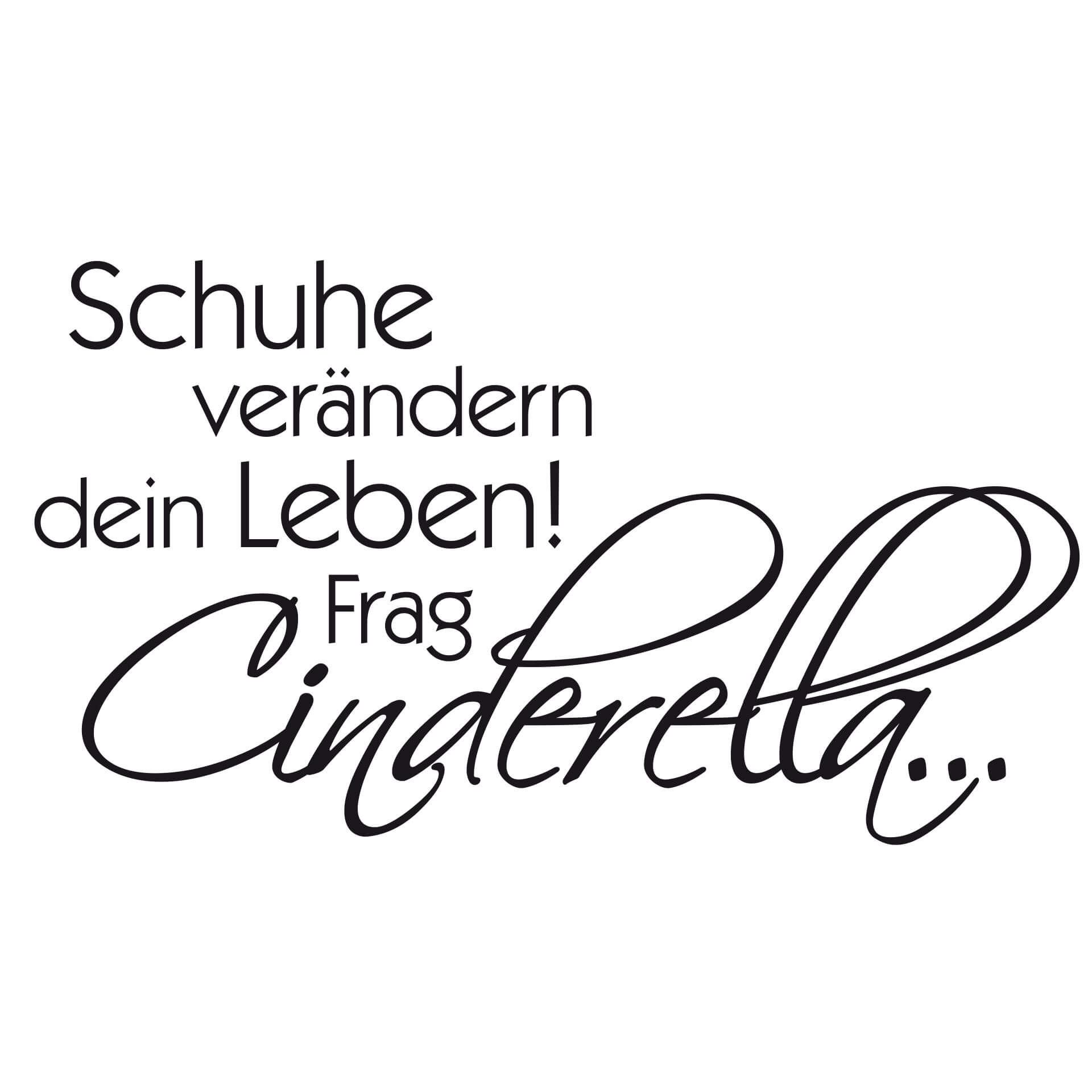 Wandtattoo Schuhe verändern dein Leben...