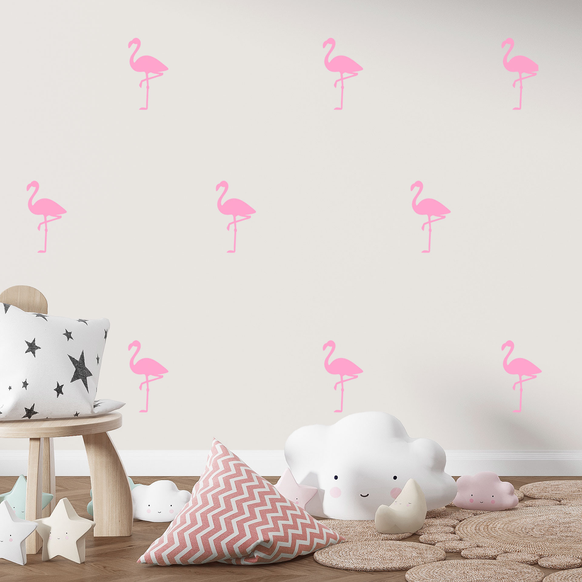 Wandtattoo Flamingo Set