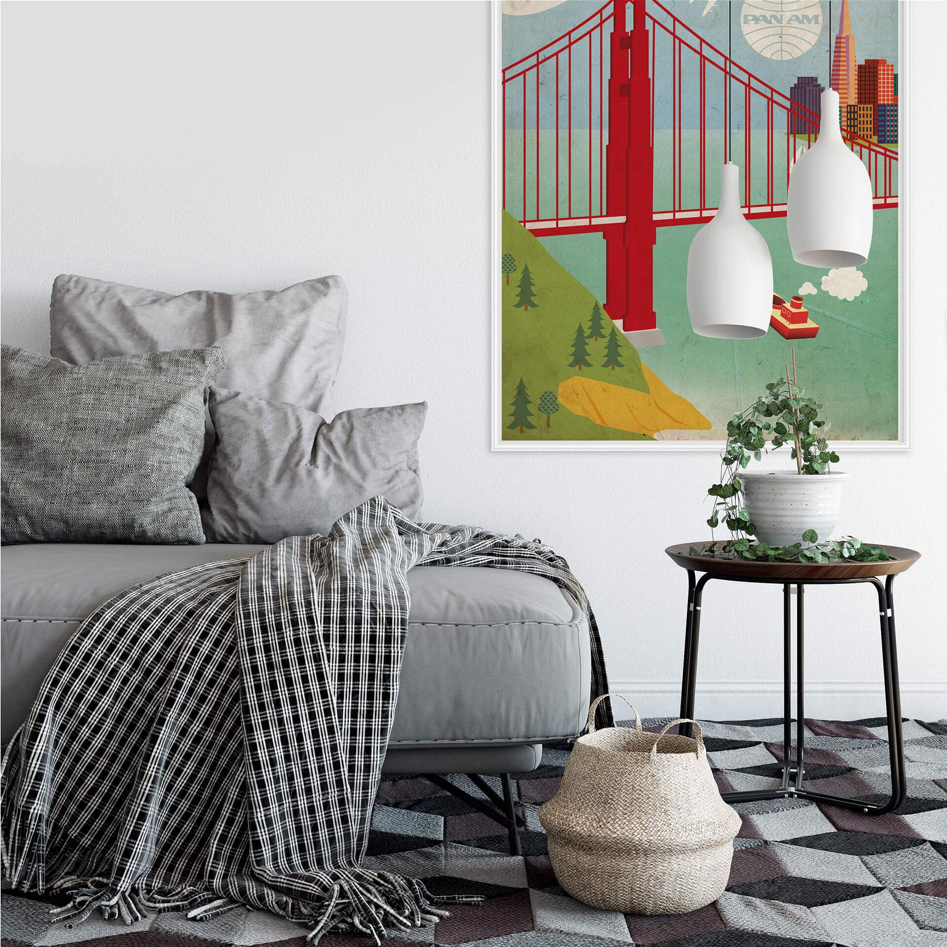 Wallprint PAN AM - Fly to San Francisco