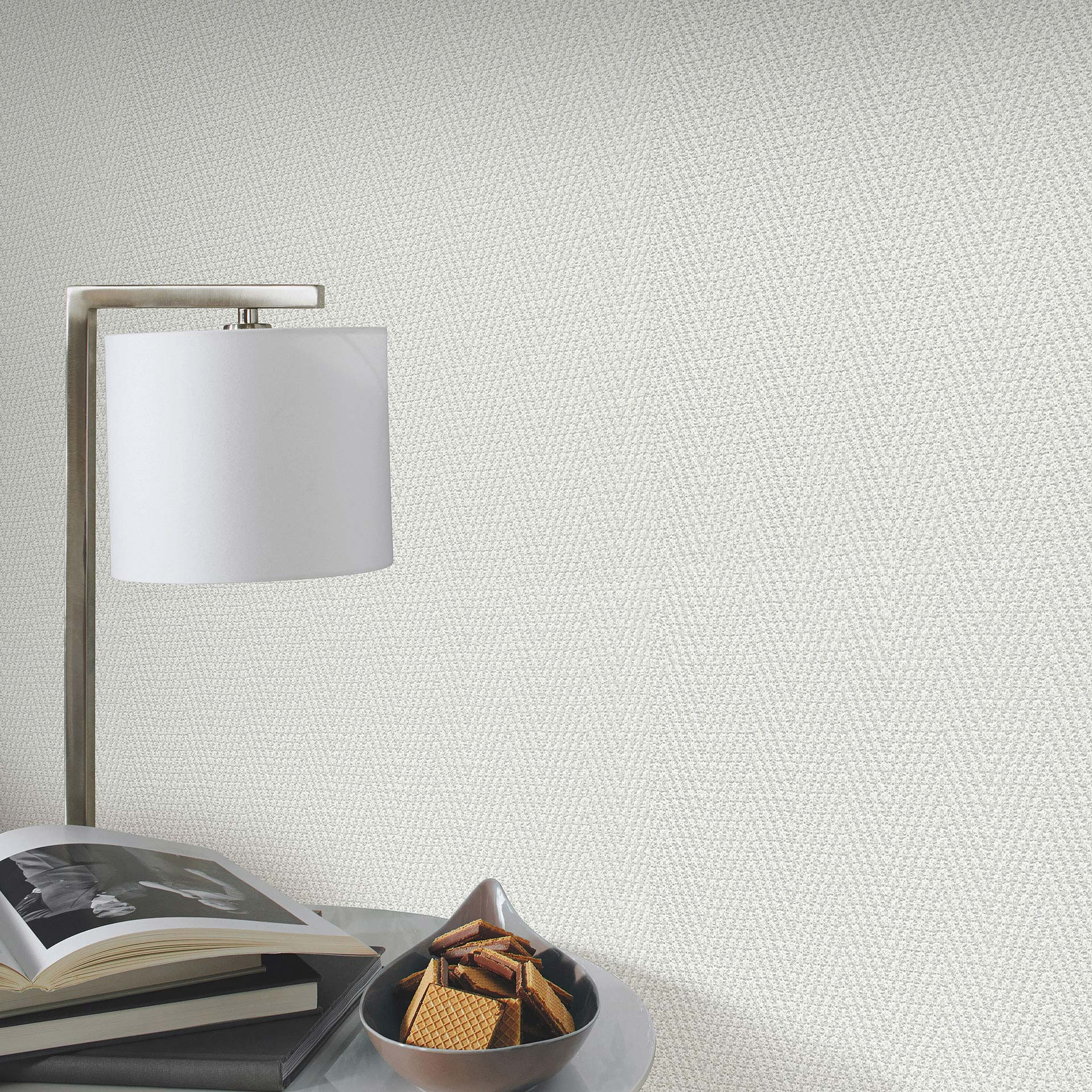Ikke-vævet tapet, grafisk tapet Cameo grey