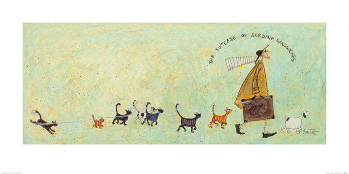 Plakat Sam Toft - The Suitcase of Sardine Sandwiches kunsttryk, Sam Toft (100 x 50 cm)