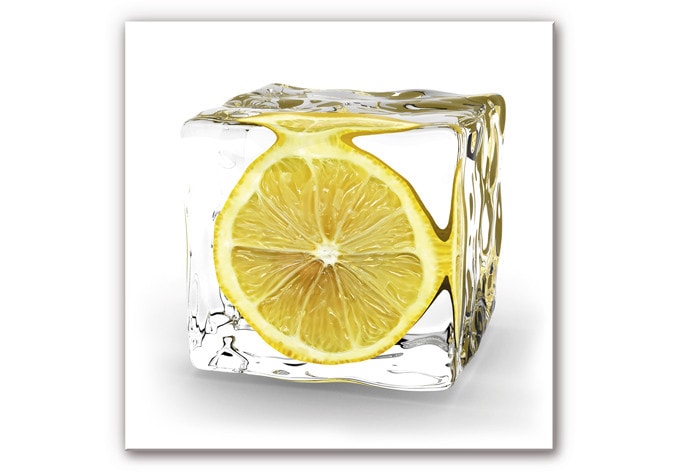 Tableau Forex - Cube de glace avec citron
