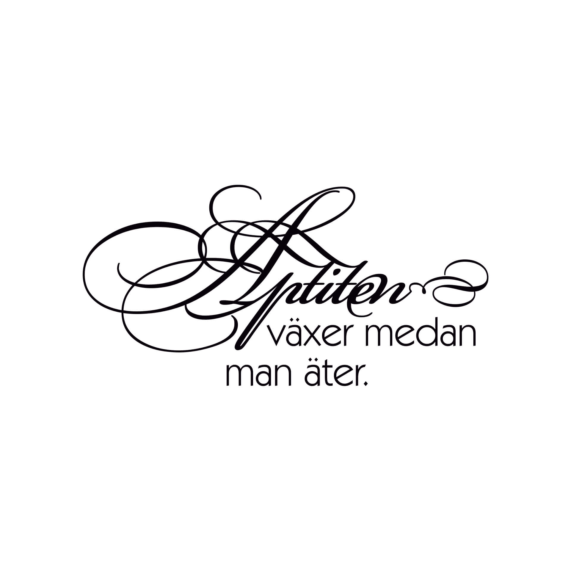Wallsticker Aptiten växer medan man äter