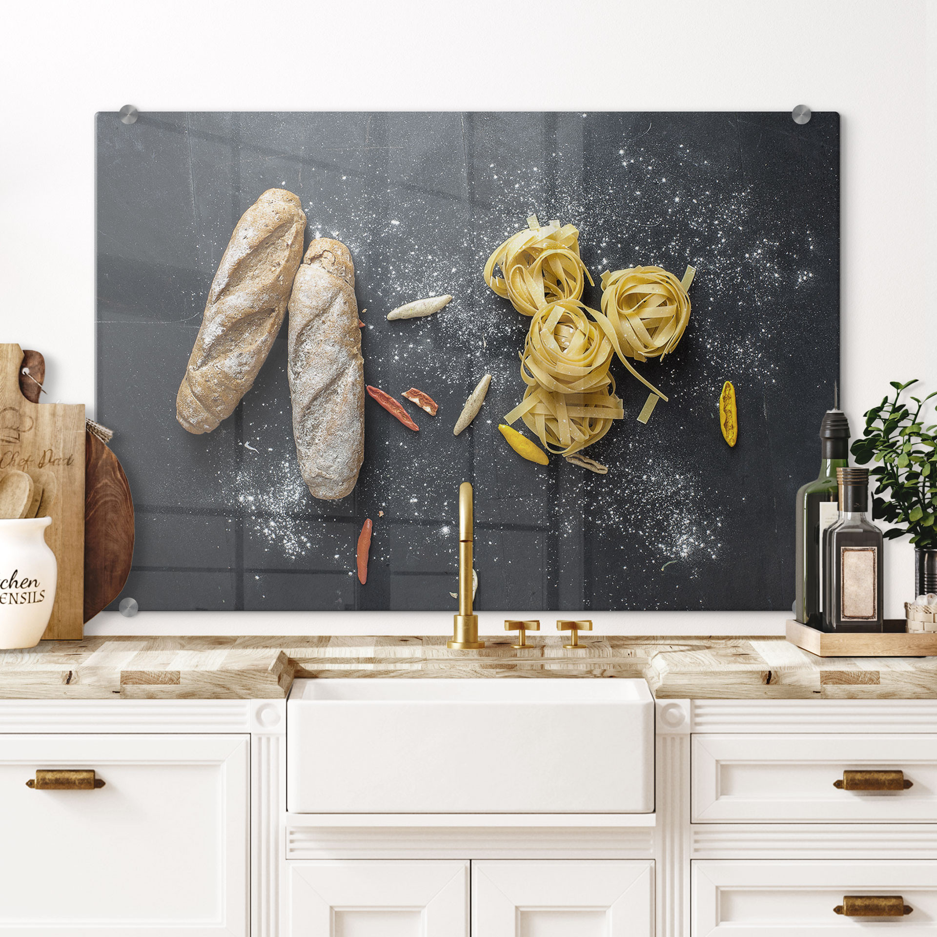 Spritzschutz Bread and Pasta