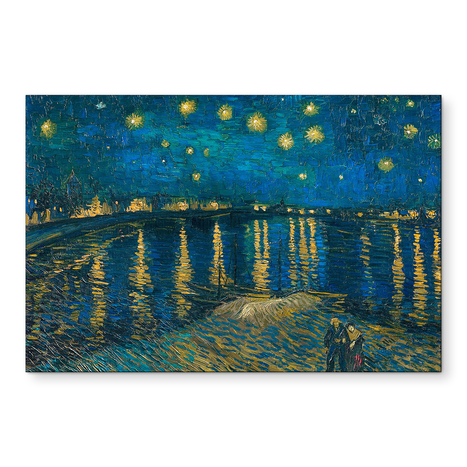 Wandbild van Gogh - Sternennacht 1888 - Alu-Dibond