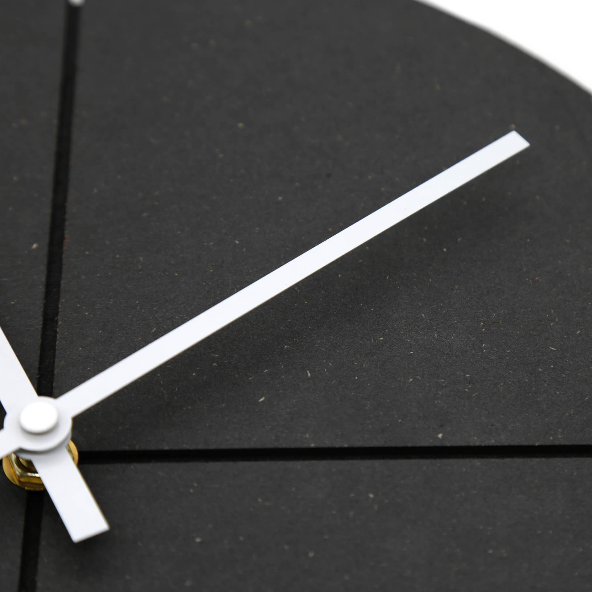 MDF Wanduhr schwarz lautlos - Rund Ø30 cm