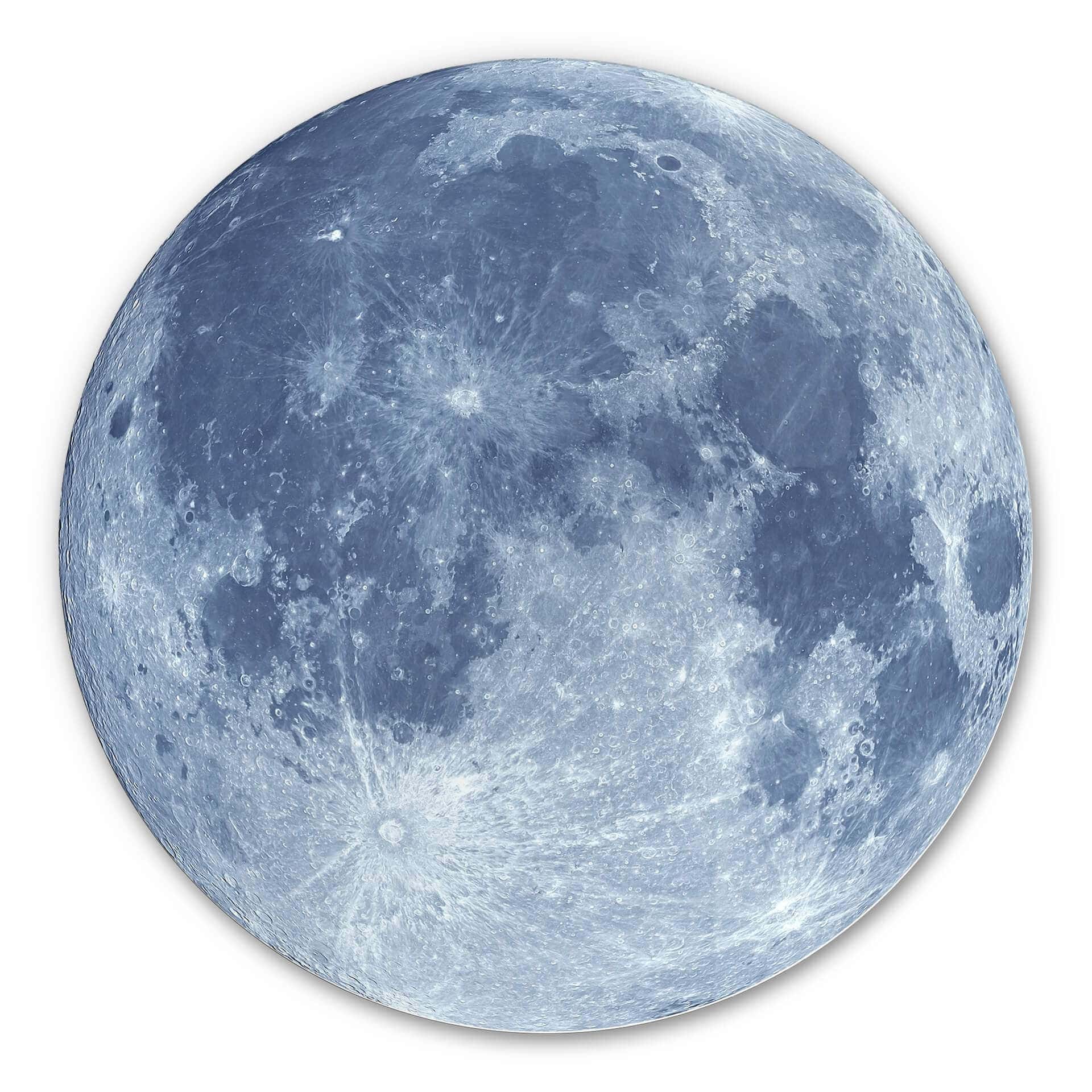 Tableau en Alu-Dibond Pleine Lune - Rond