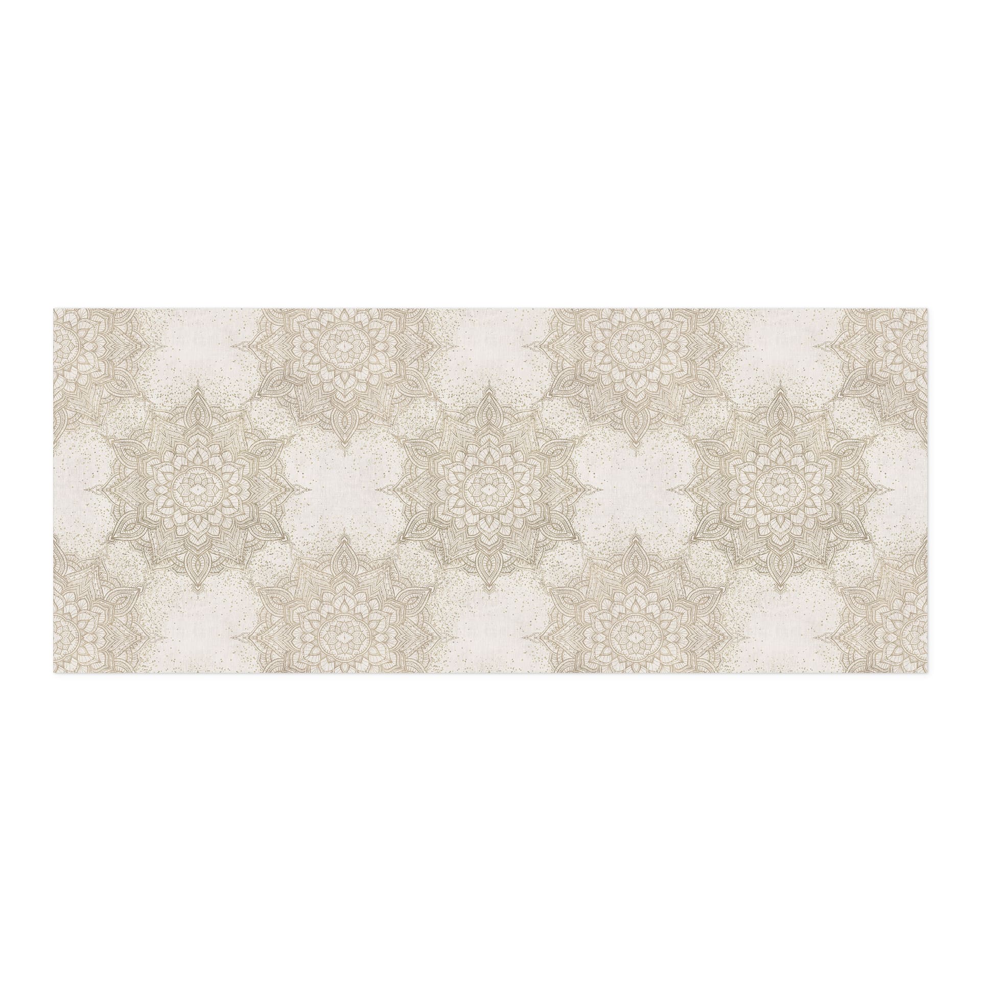 Samoprzylepny panel ścienny do kuchni Elegancka mandala w kolorze piaskowego złota - Bloomery Decor