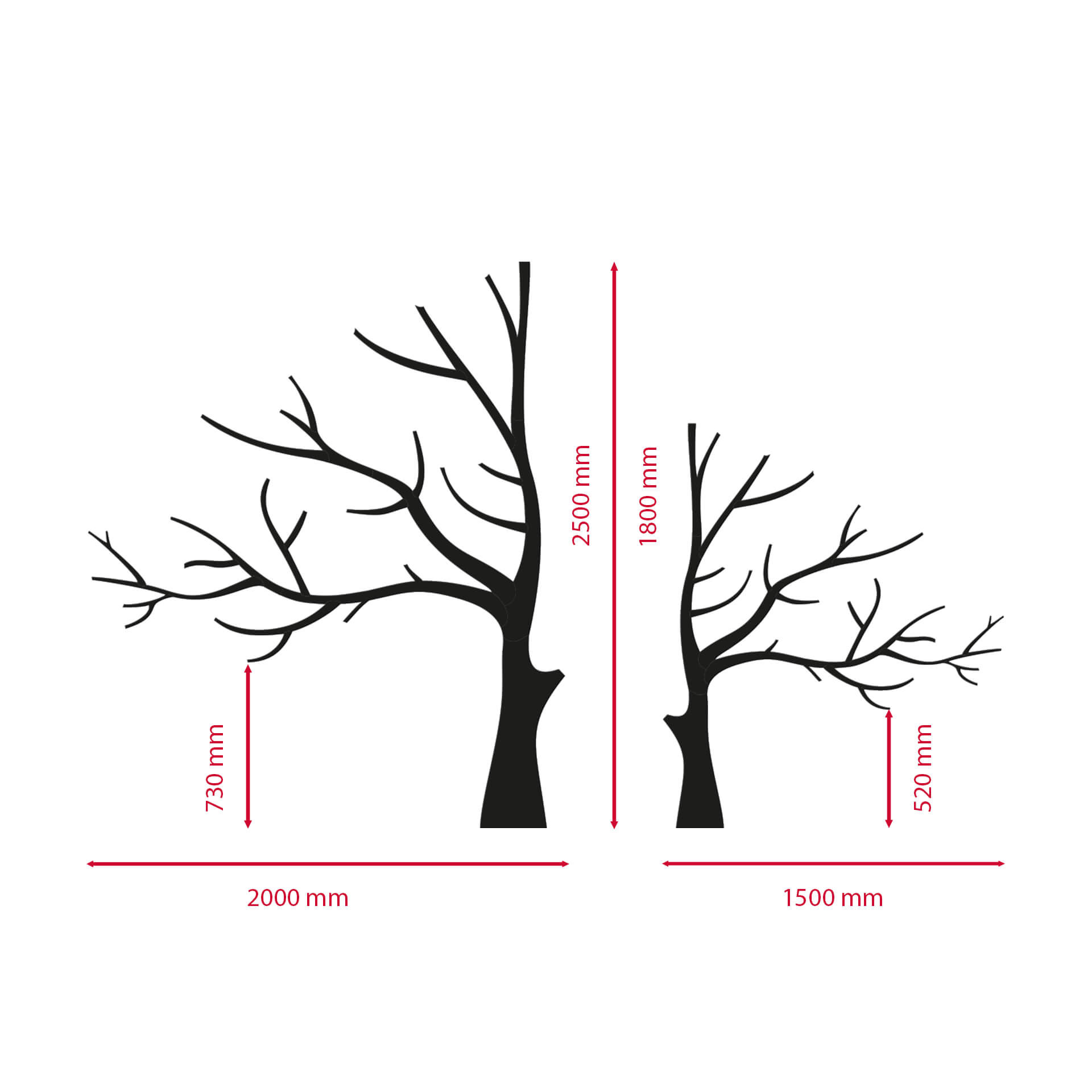 Wanddeko XXL Baum