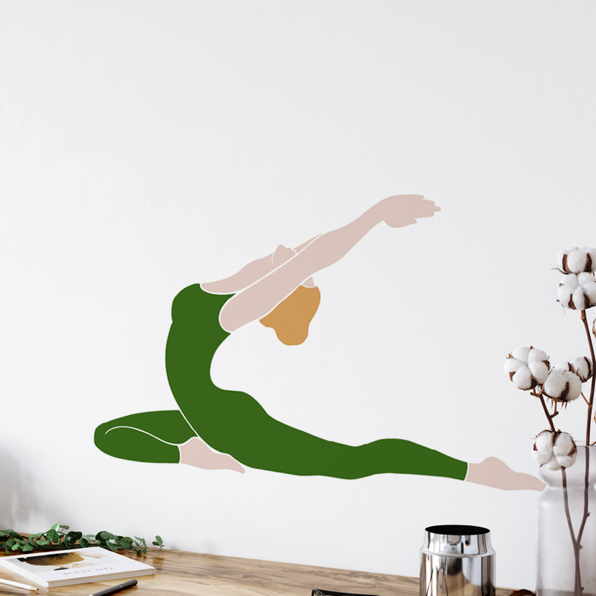 Wandtattoo - Yoga Taube
