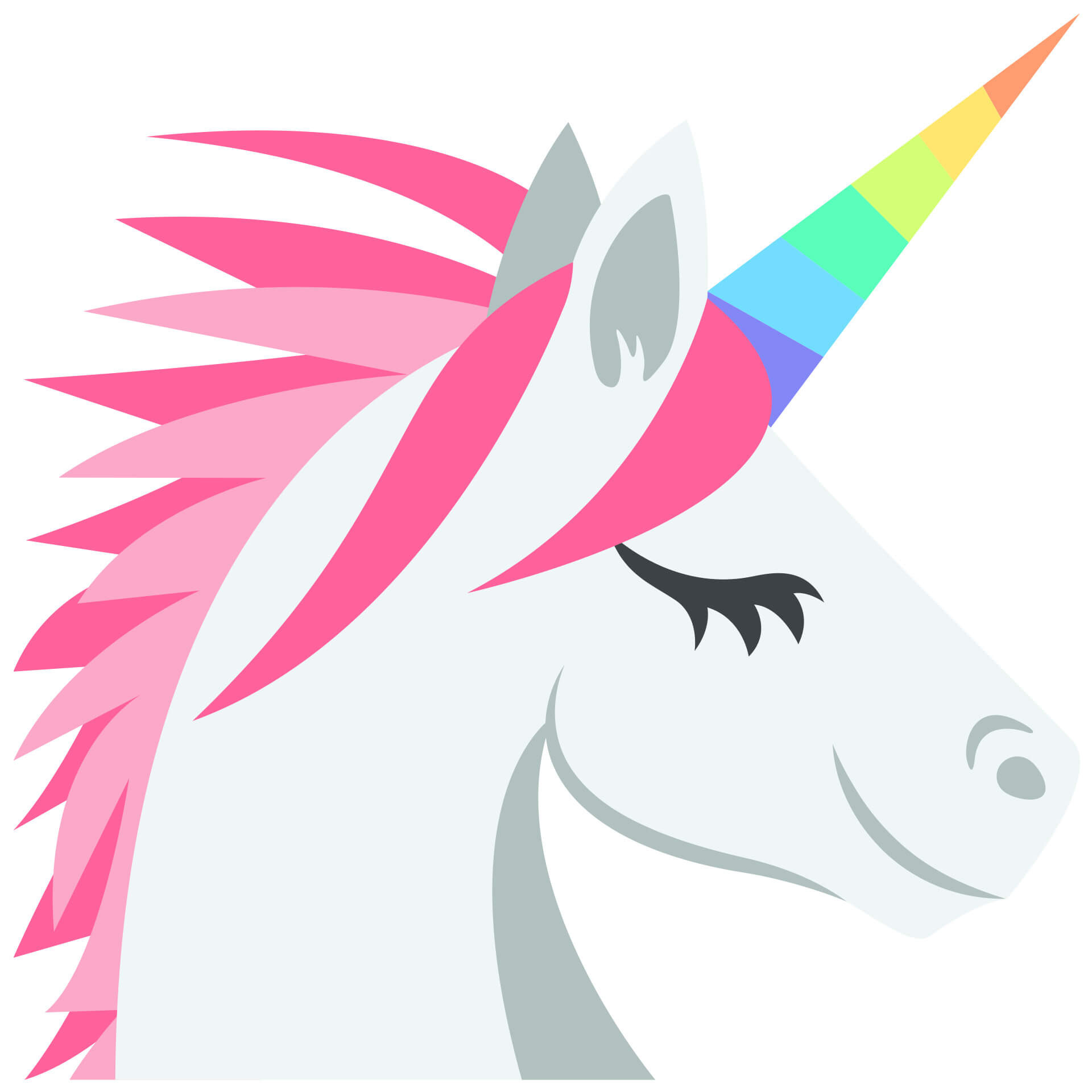 Wandtattoo Emoji Unicorn