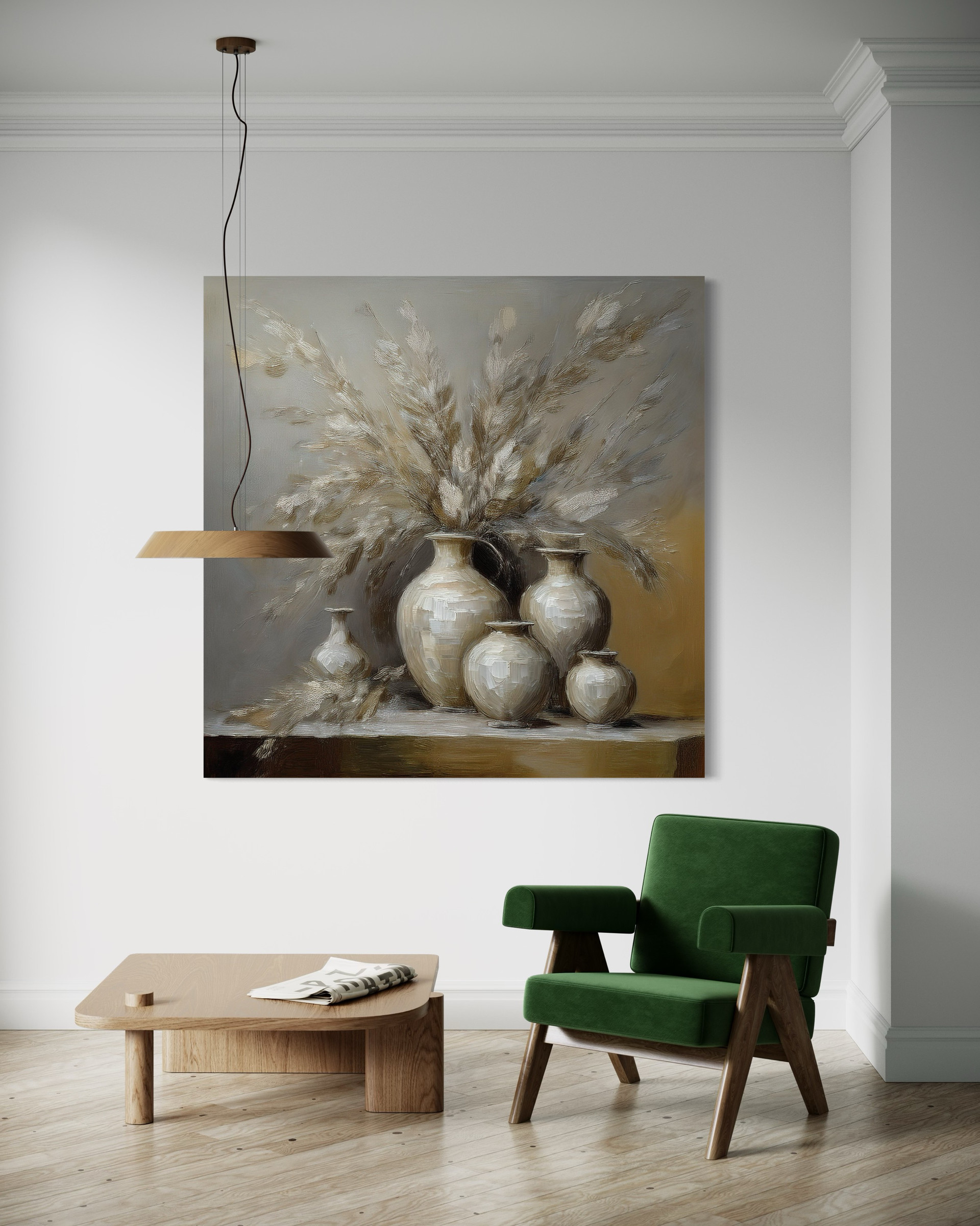 Leinwandbild Stillleben Blumen Vase