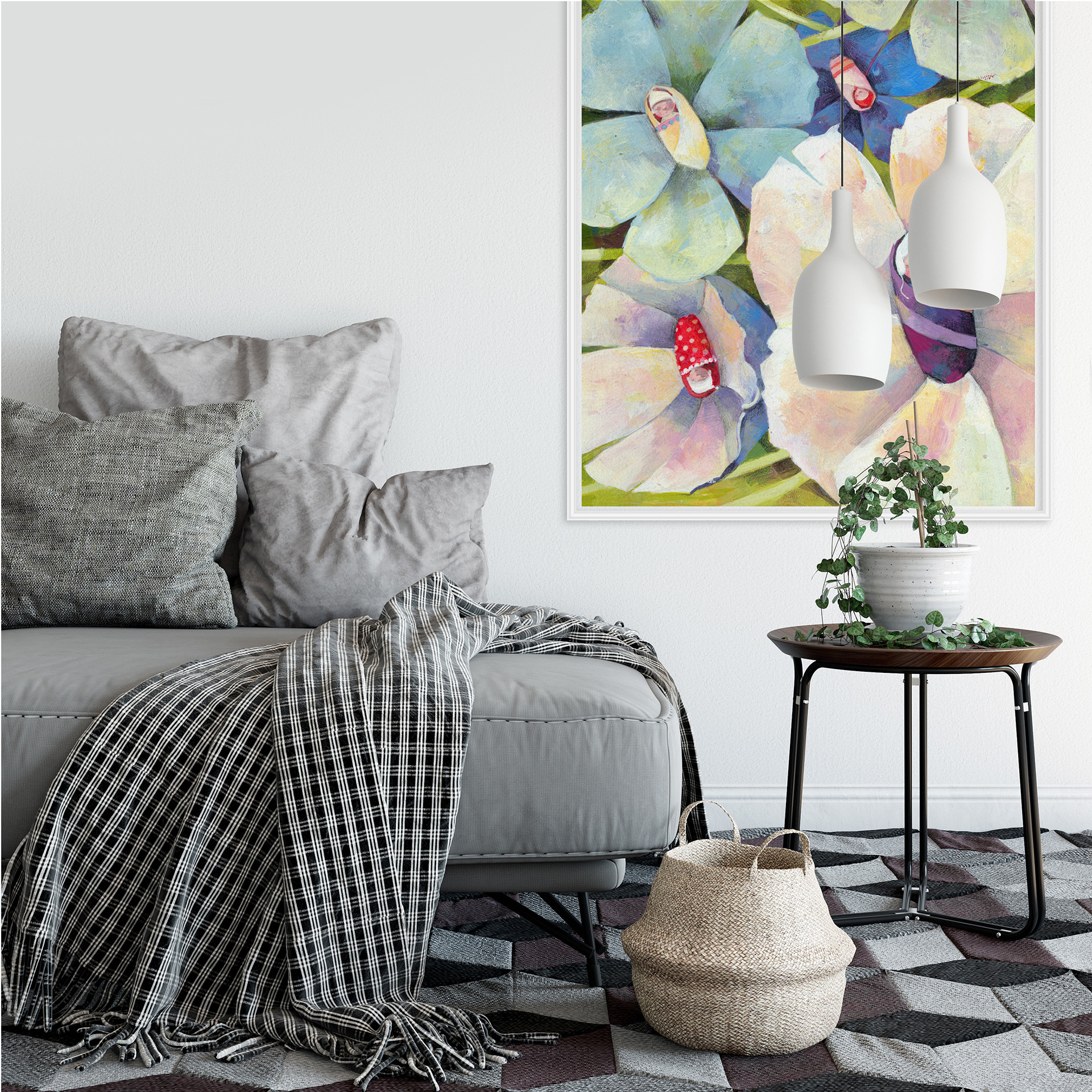 Wallprint Blanz - Blütenbabies