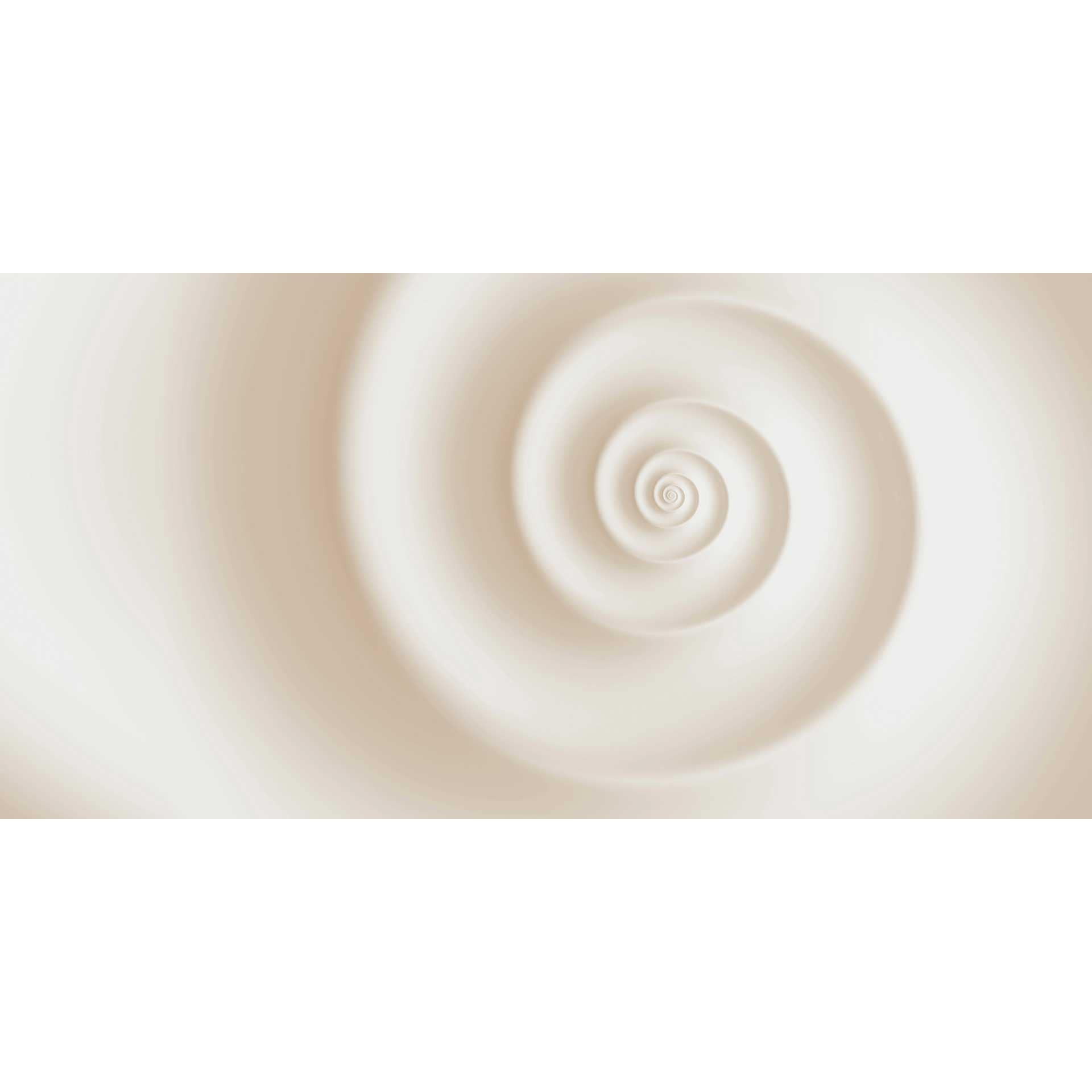 Swirl design fotobehang in crème - hypnotiserend vliesbehang voor moderne ruimtes