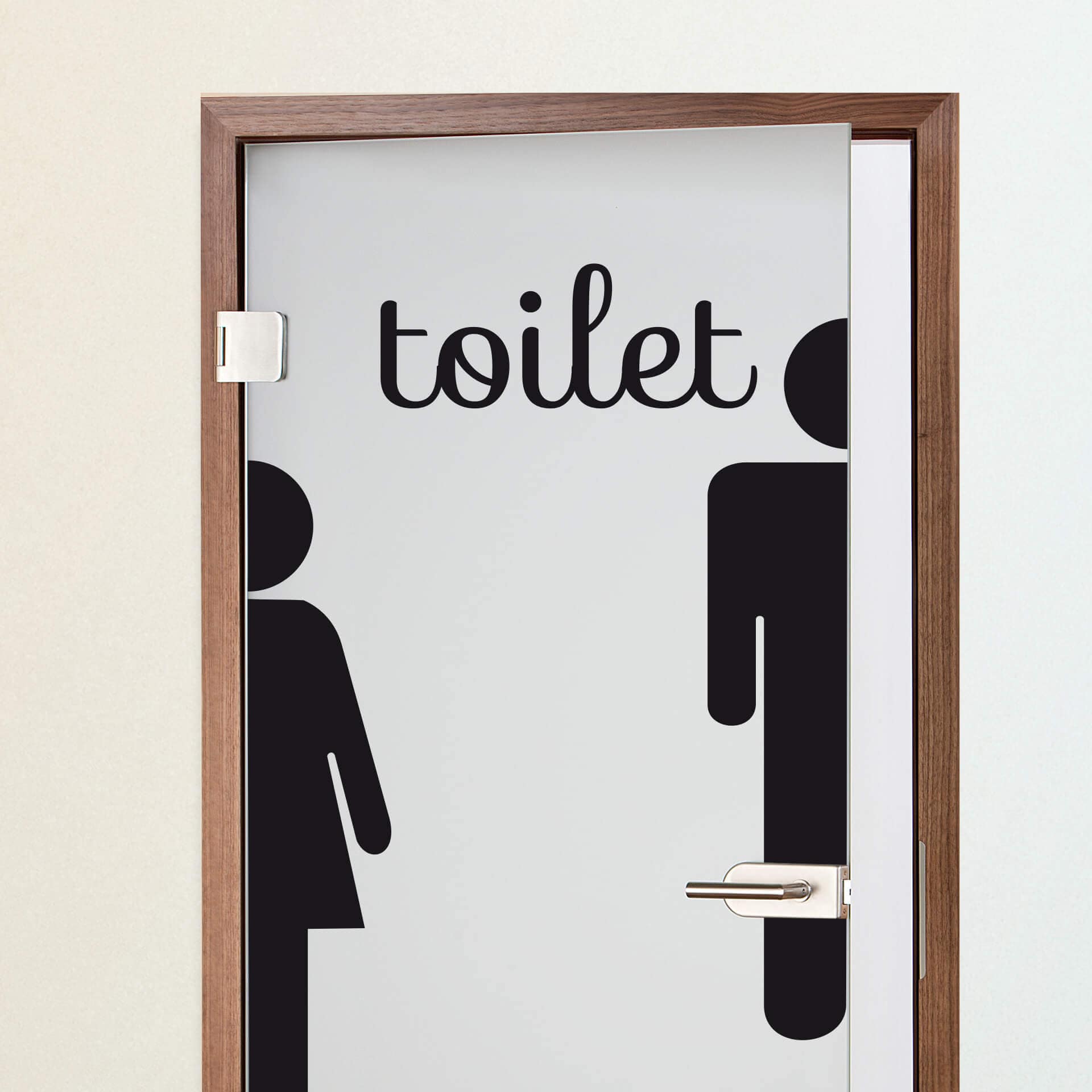 Man & Woman toiletskilt wallsticker