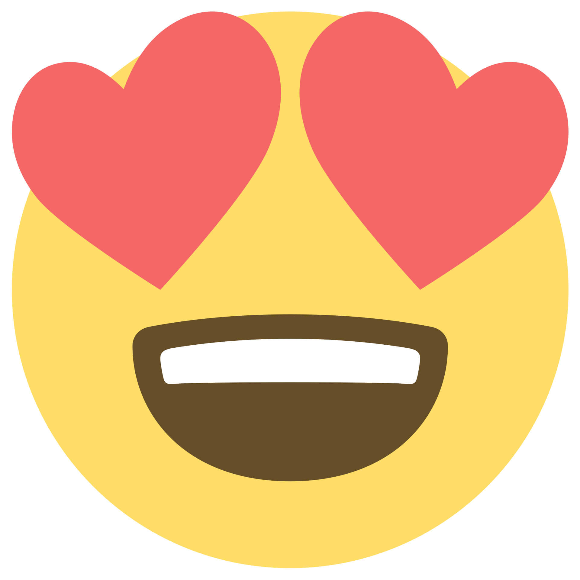 Wandtattoo Emoji Heart-Shaped Eyes
