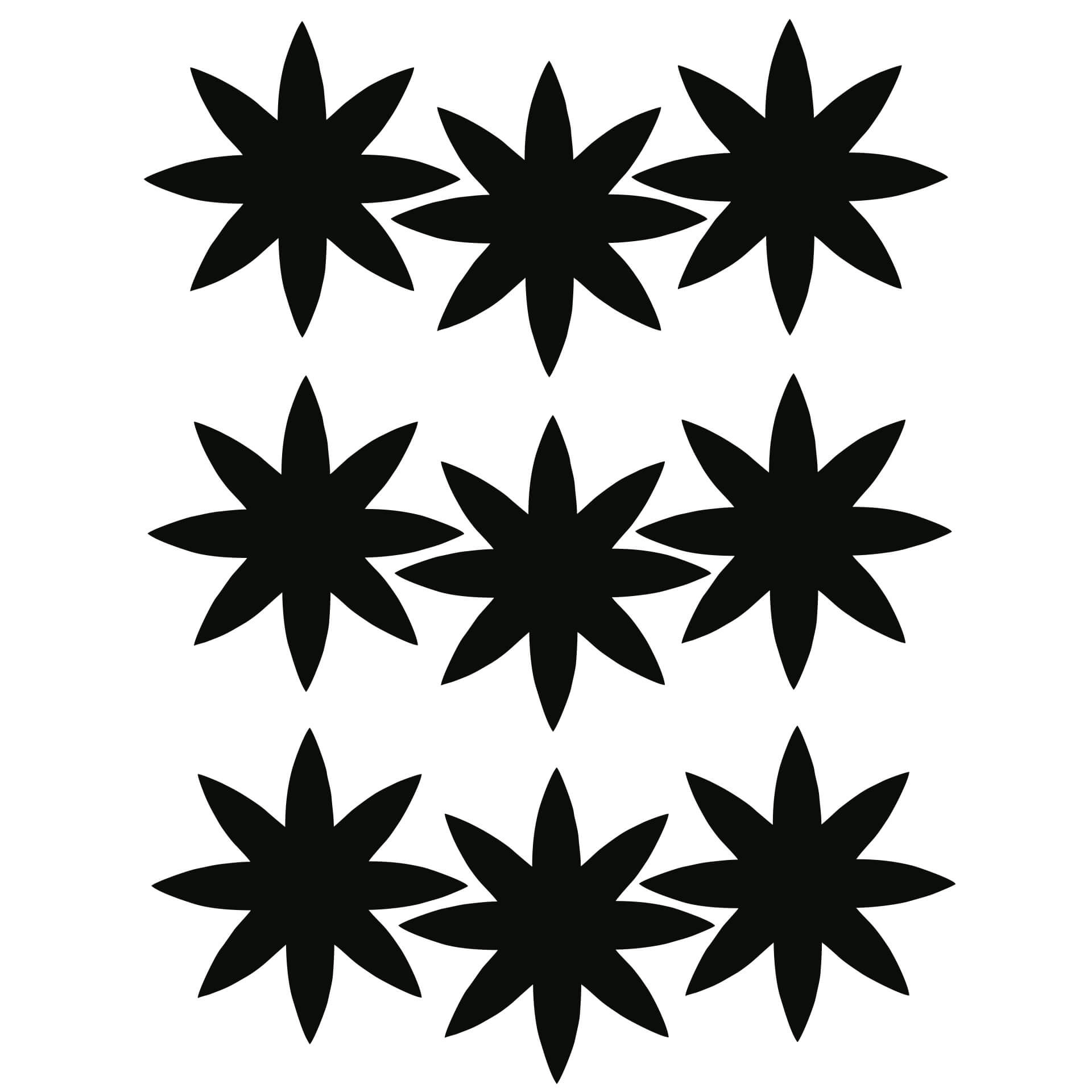 Wallsticker Blomster sæt 2