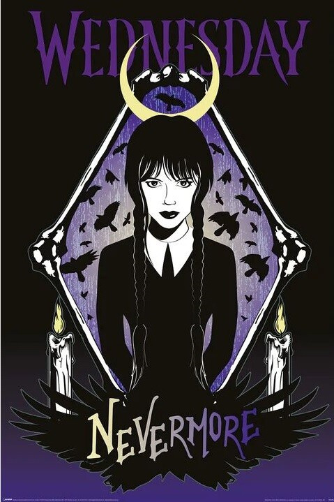 Poster, Filmposter Wednesday - Ravens 61x91,5 cm