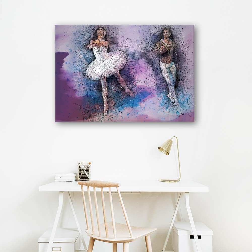 Canvasbillede, Par der danser ballet