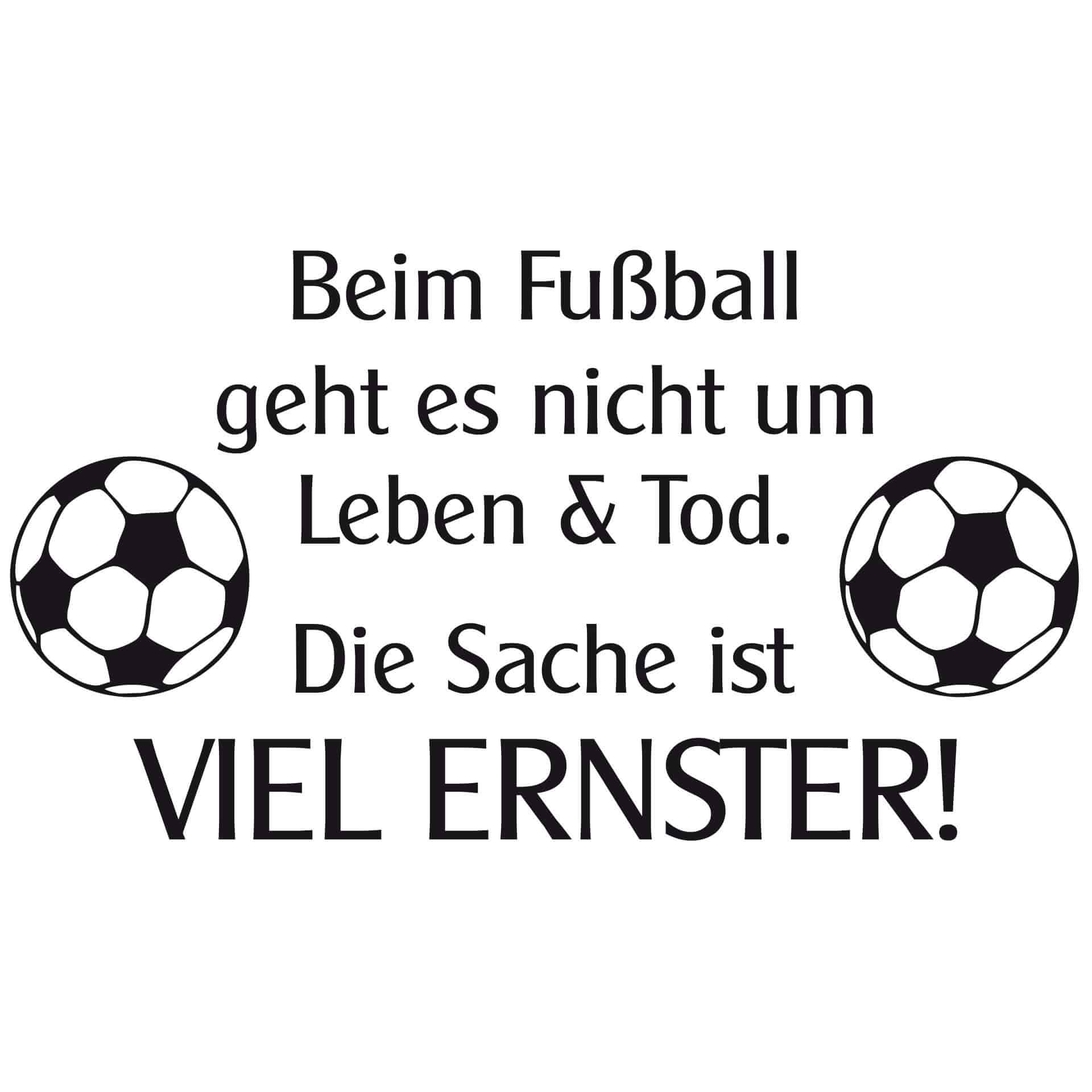 Wandtattoo Beim Fußball...