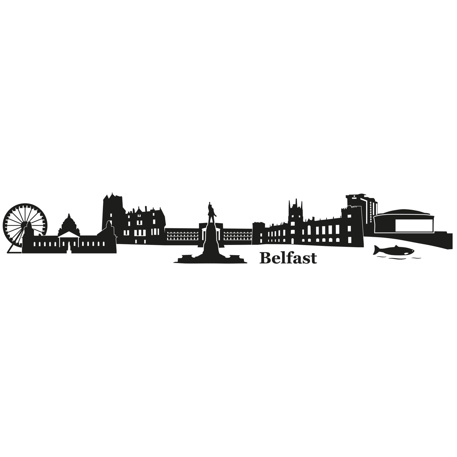Wallsticker Belfast Skyline