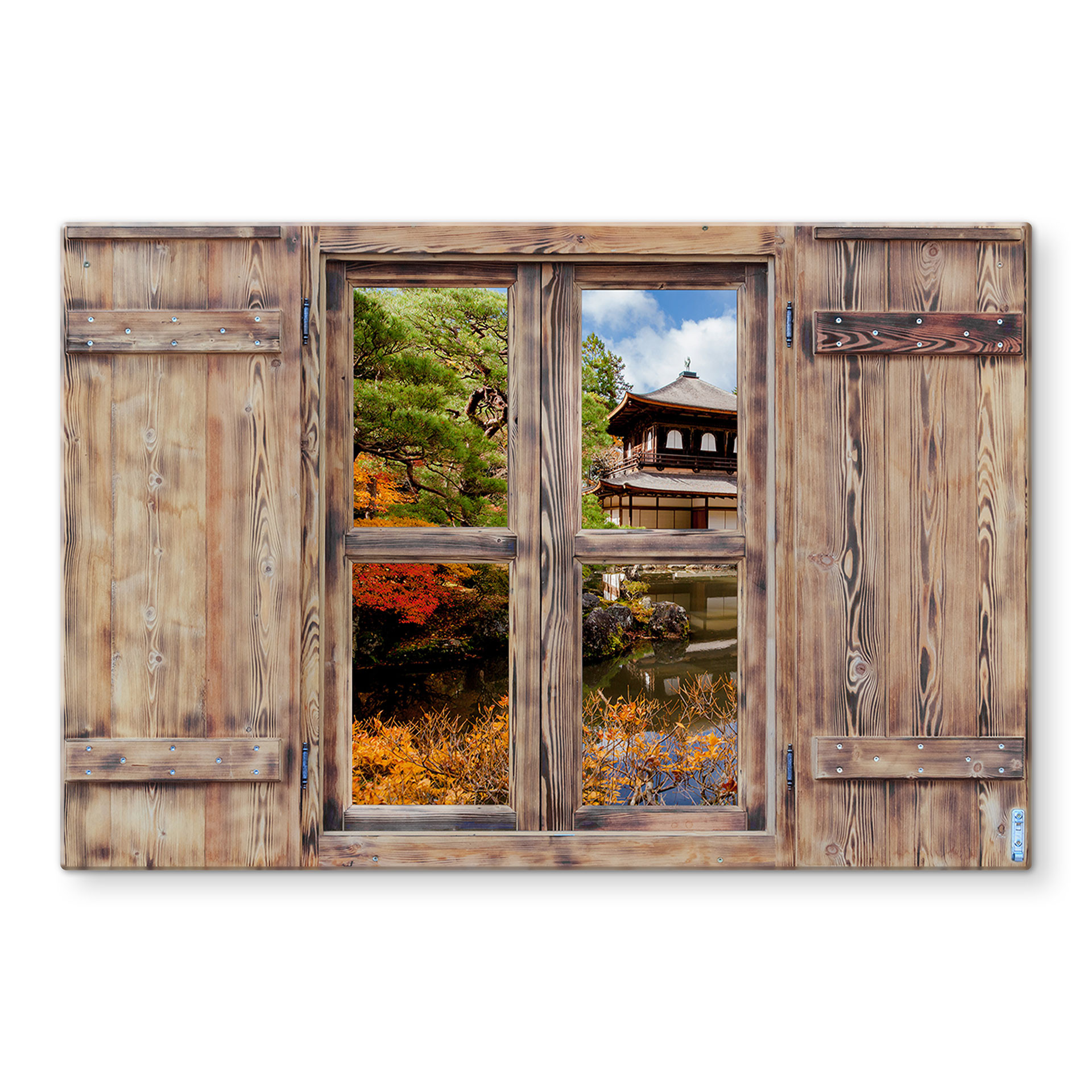 Pannello paraschizzi effetto 3D –Tempio giapponese