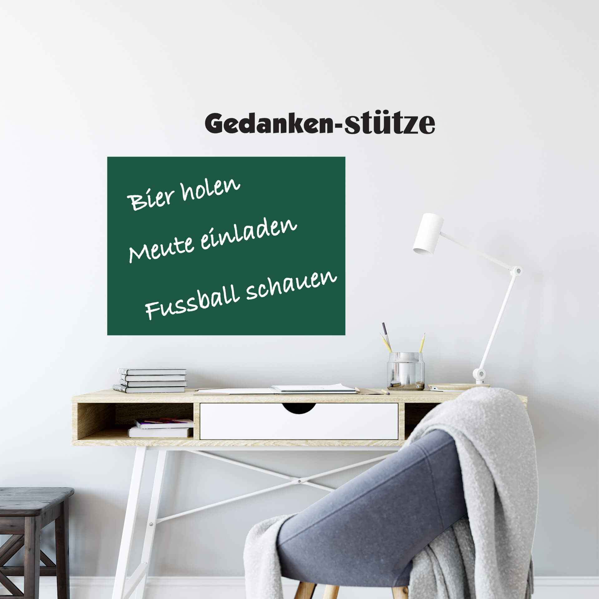 Wandtattoo Gedankenstütze