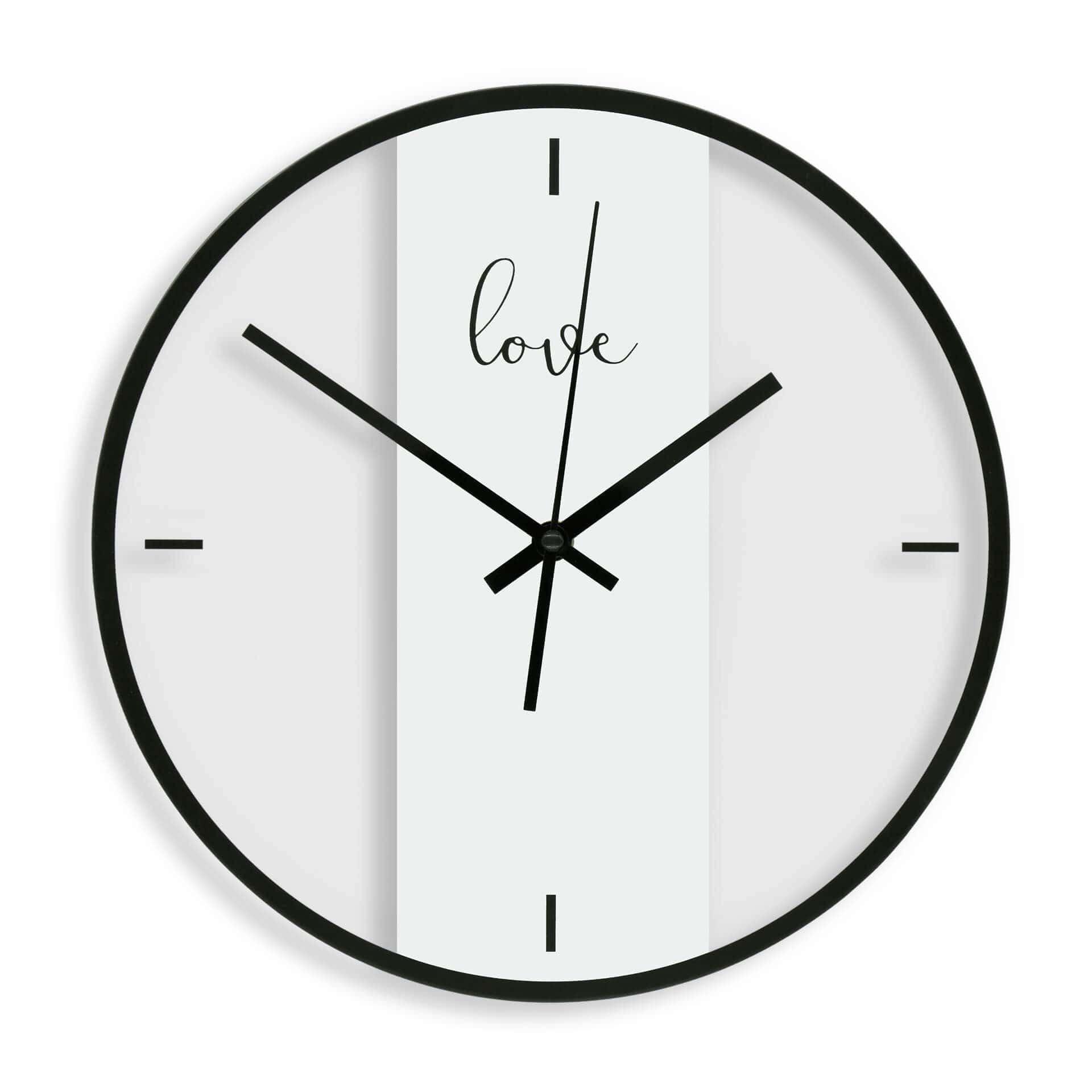 Orologio in vetro - Love Ø30 cm