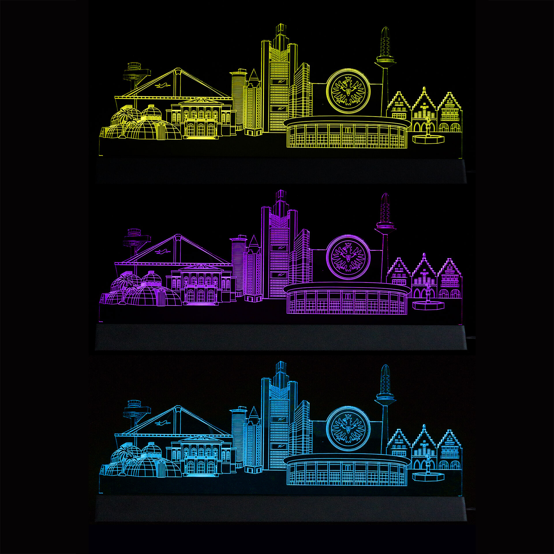 LED Skyline Eintracht Frankfurt