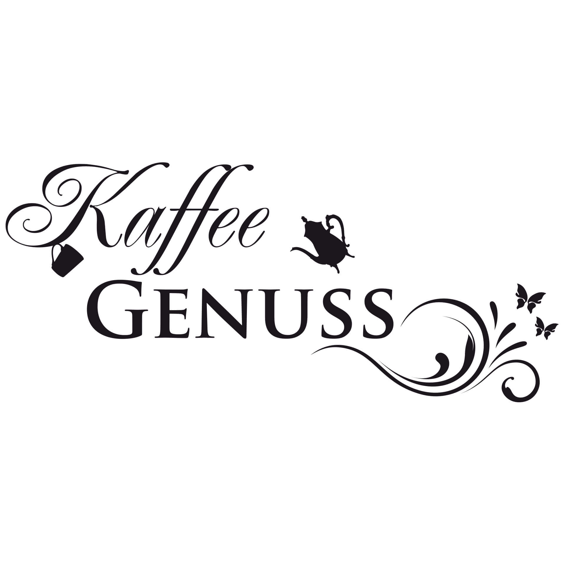 Wandtattoo Kaffee Genuss