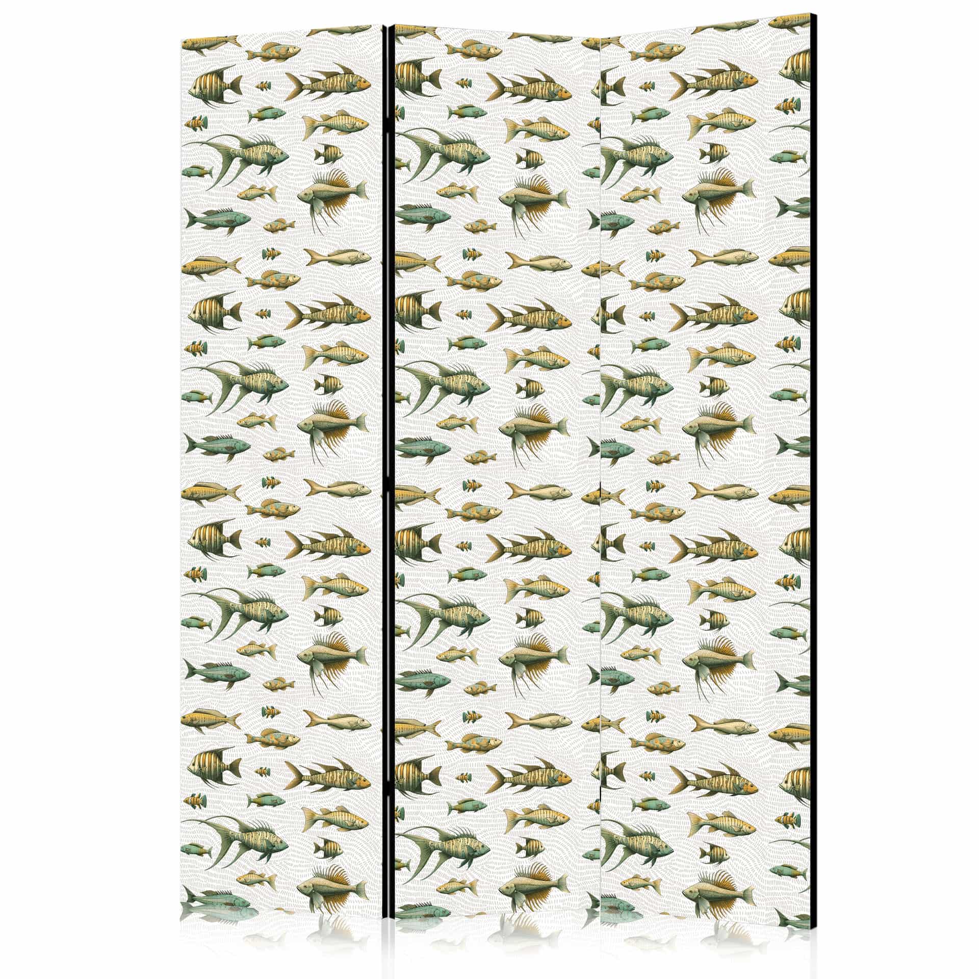 Paravent, Raumteiler freistehend, Trennwand - Unusual Species of Fish
