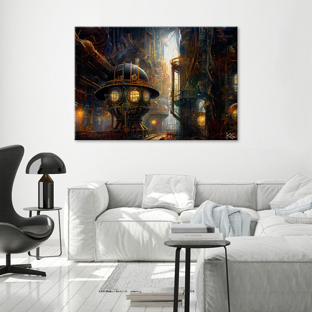 Canvasbillede, Steampunk-abstraktion