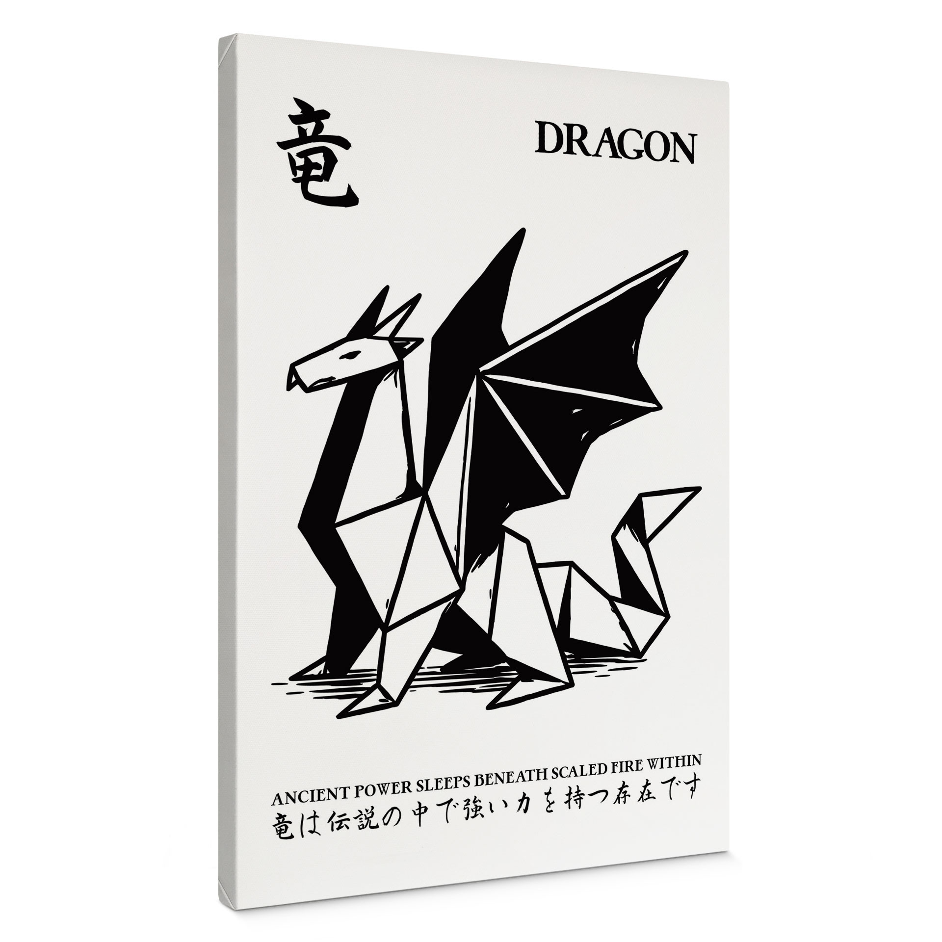 Obraz na płótnie Geometryczne Origami Smok - Krygowski