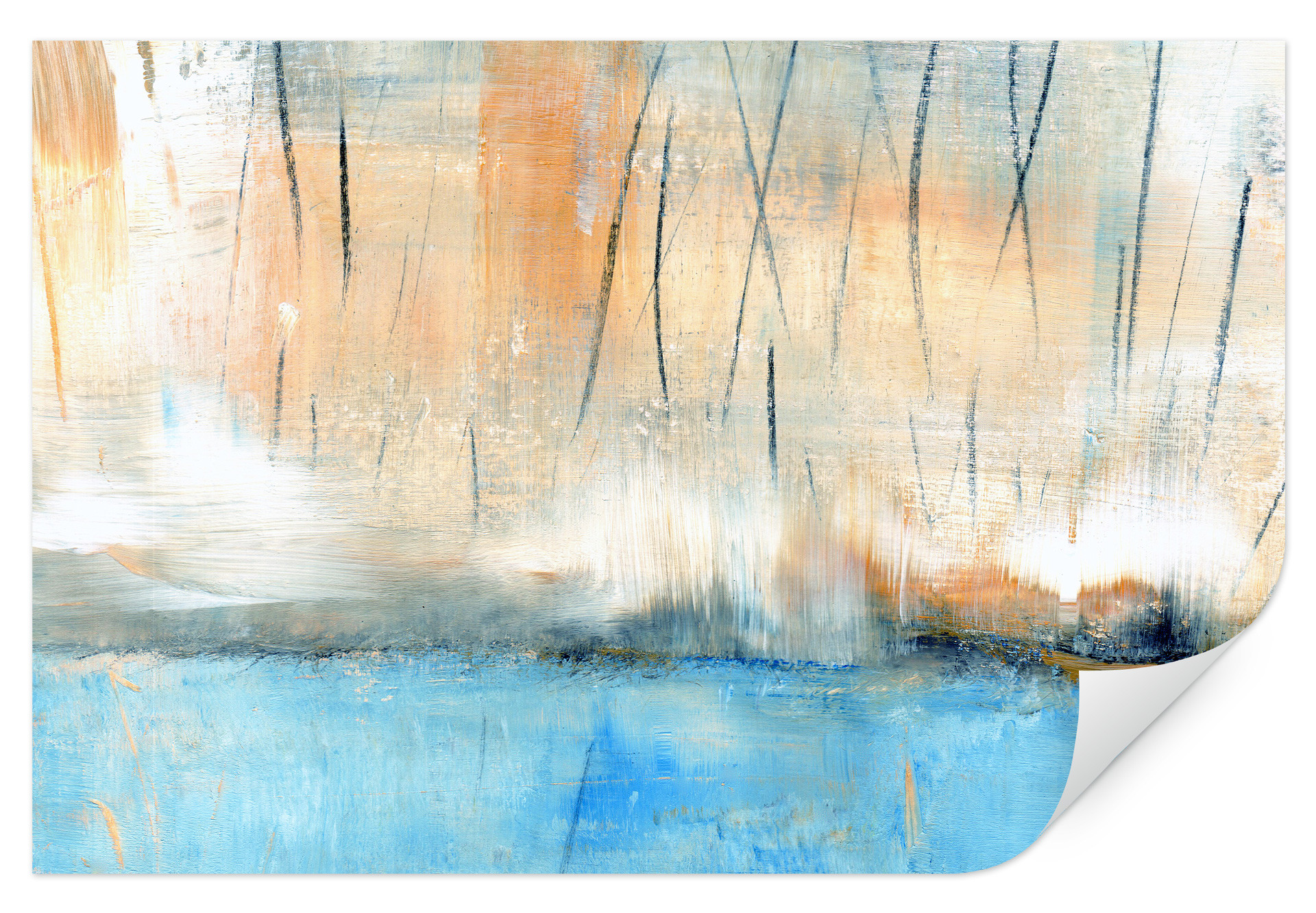 Wallprint Niksic - Wasserblau