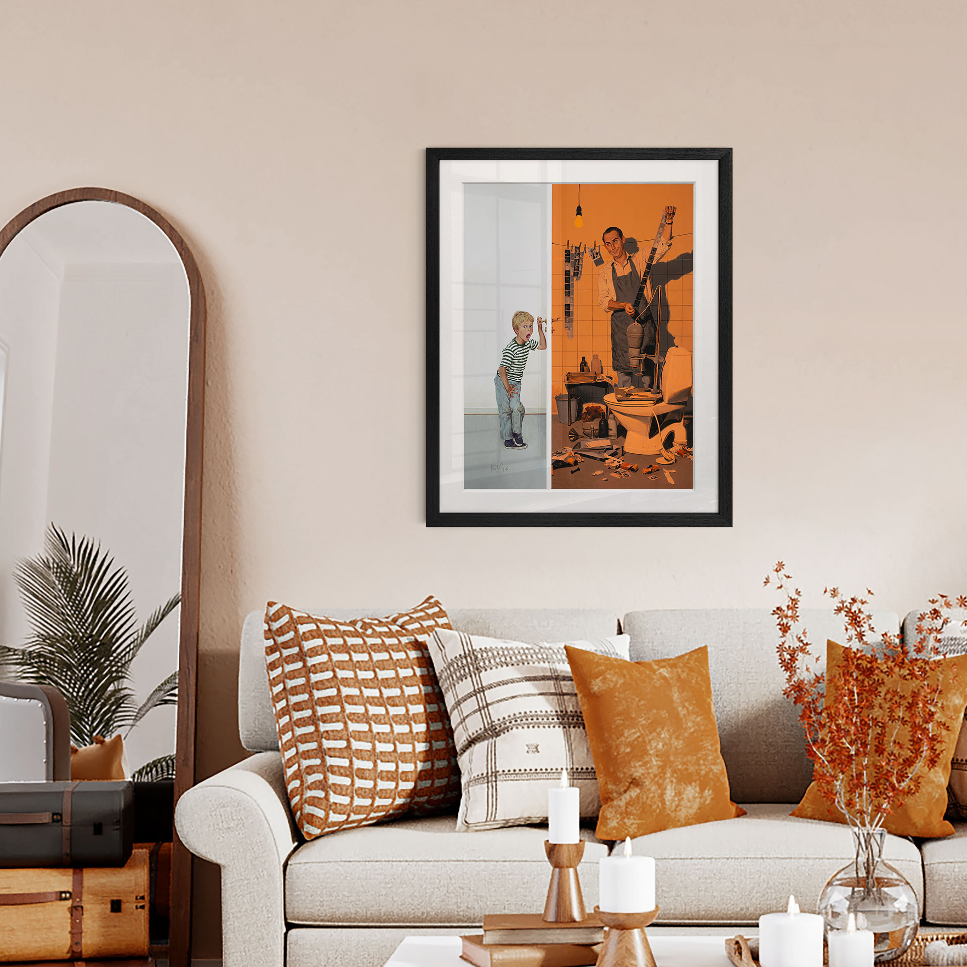 Fine Art Poster mit Passepartout Sesam, öffne dich… (1964) - Kurt Ard