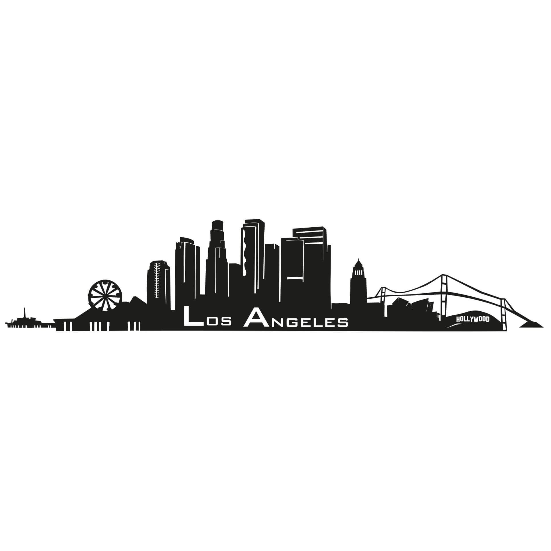 Wallsticker Los Angeles udsigt