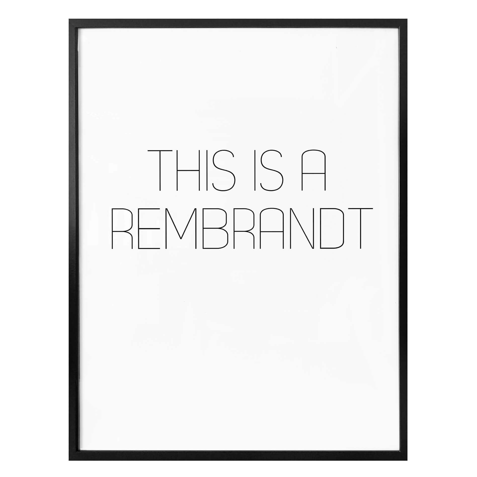 Plakat To jest Rembrandt