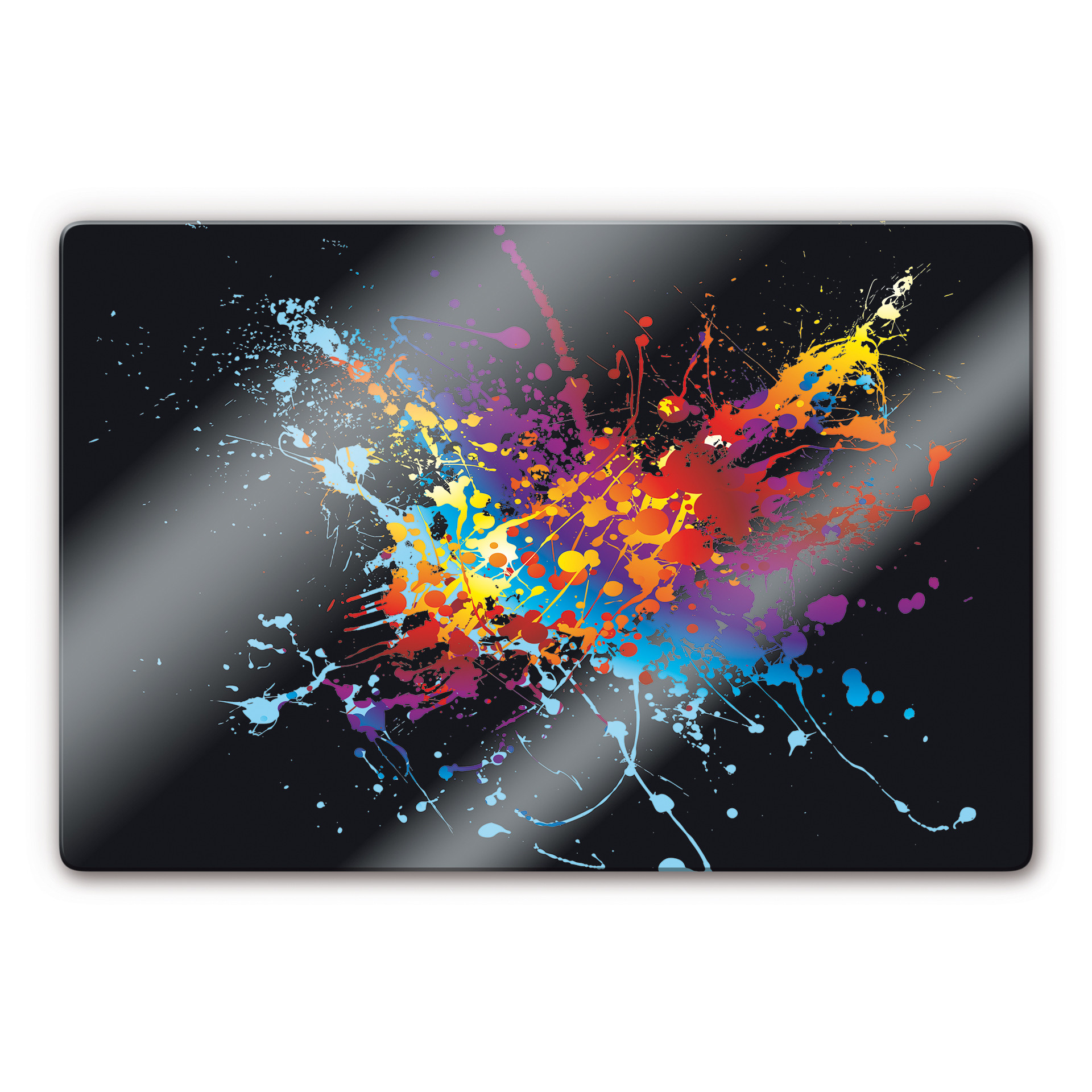 Tableau en verre - Explosion de couleurs