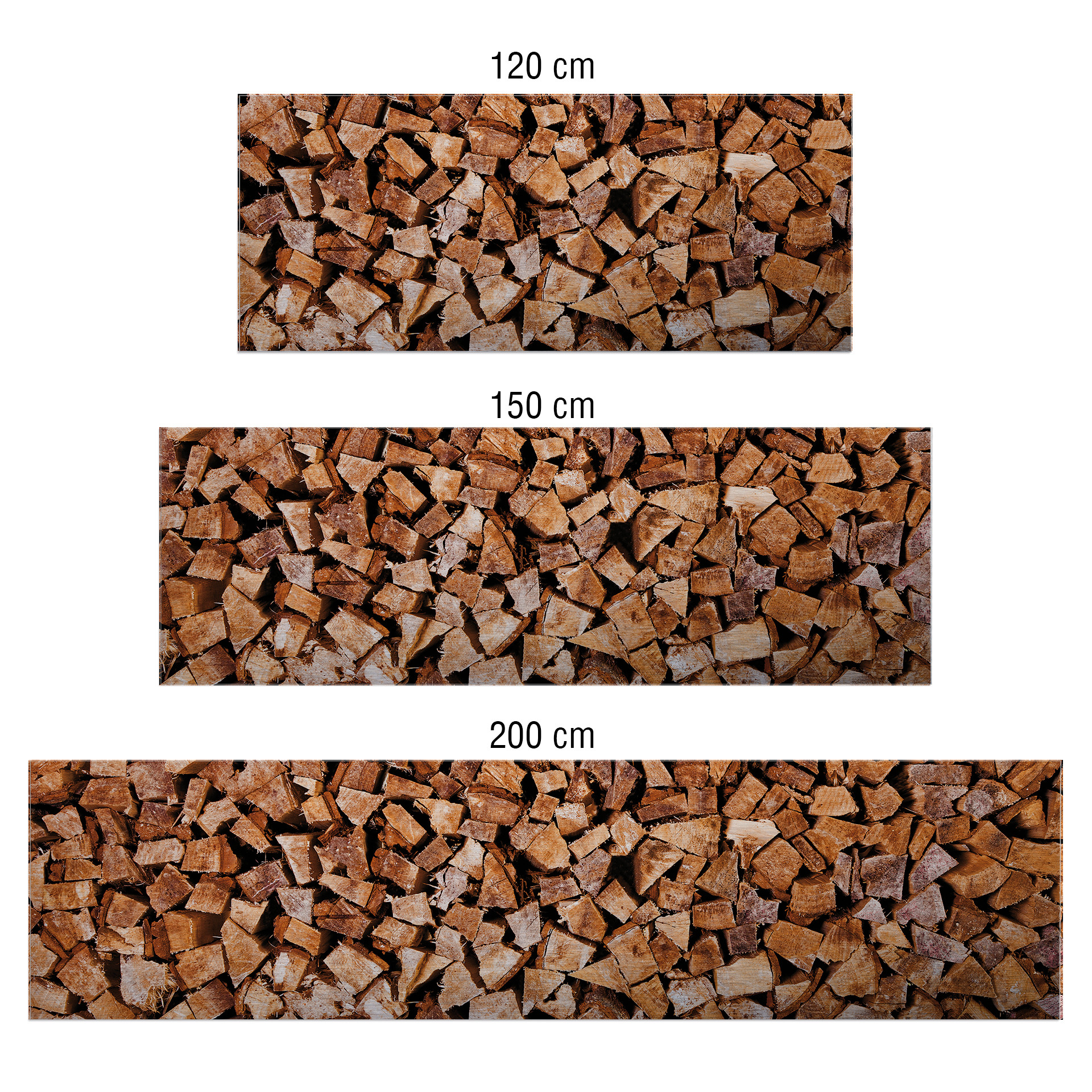 Revêtement pour cuisine - Alu-Dibond - Bois - Argenté