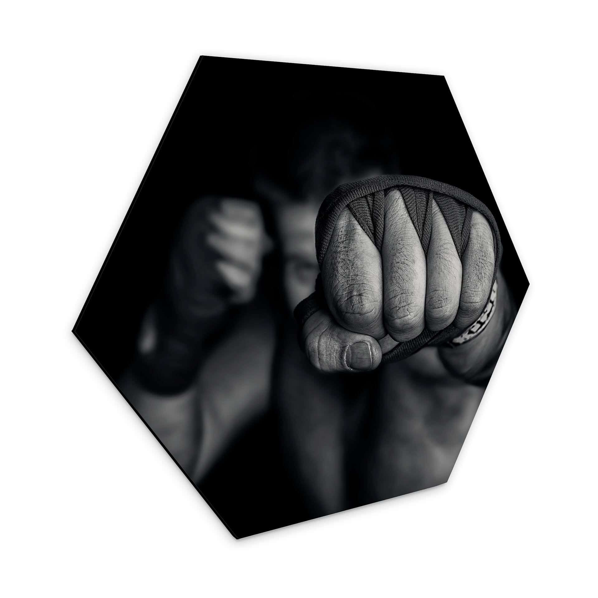Hexagon - Alu-Dibond Vrican - Linke Gerade